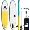 Inflatable Paddle Board Yellow Torquiose